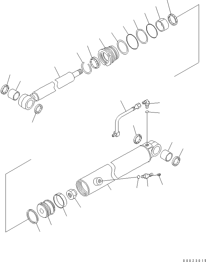 CYLINDER ASS'Y,BLADE SIDE SHIFT 707-00-X7F40 KOMATSU
