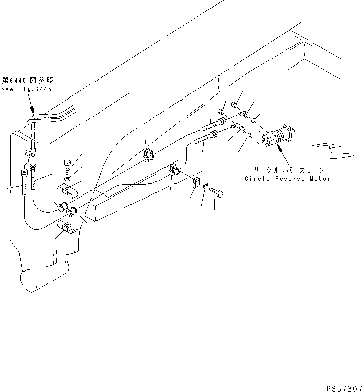 Шланг 07113-00525 KOMATSU