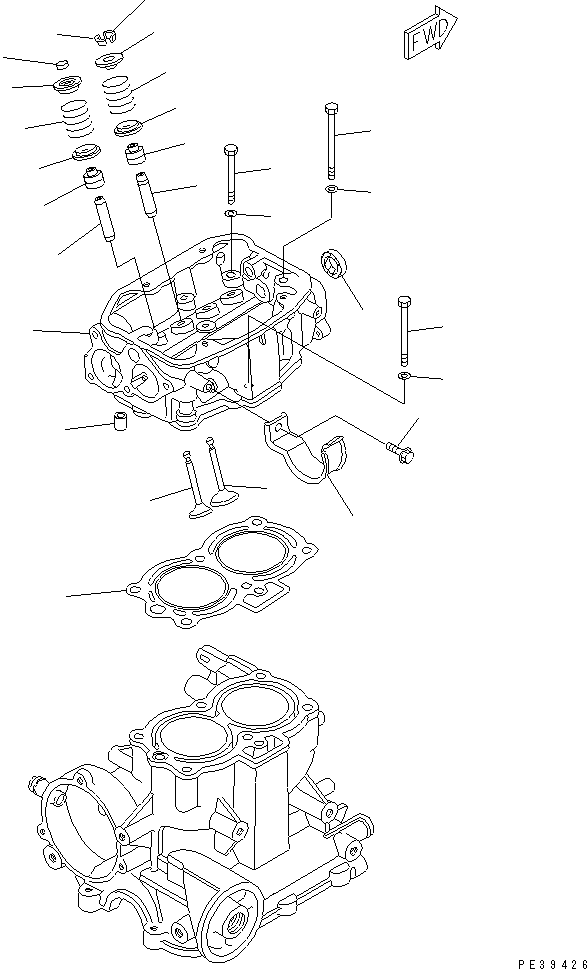 GUIDE,EXHAUST VALVE HD12204ZA0315 KOMATSU