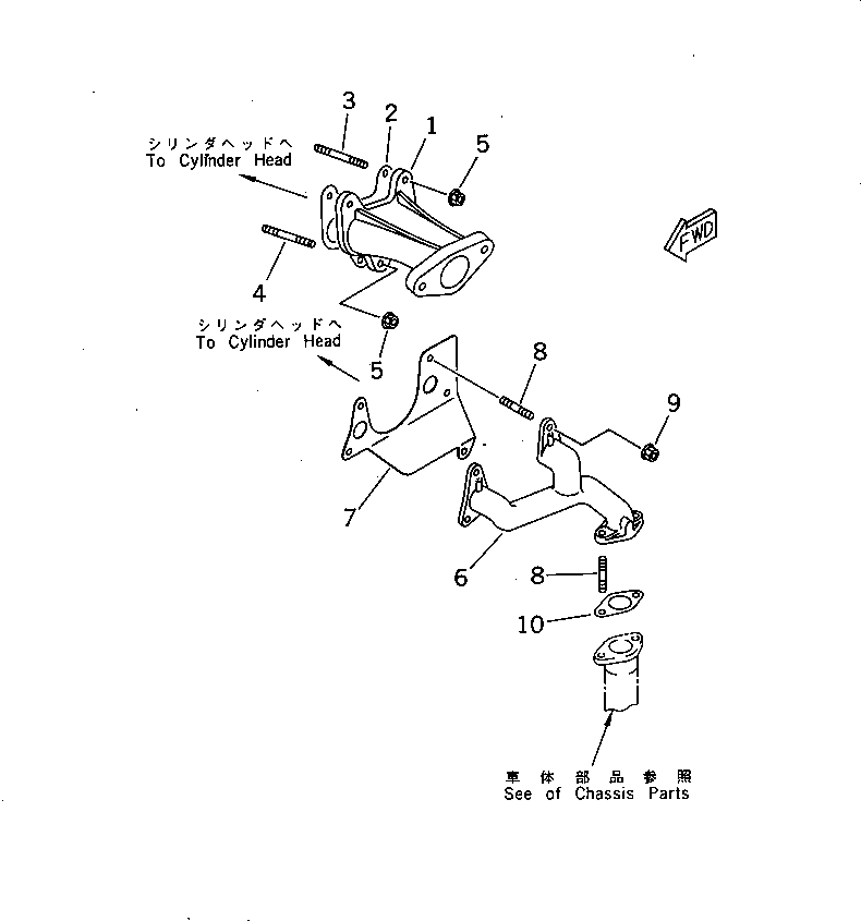 GASKET,MUFFLER (HD18381ZA0800) KOMATSU