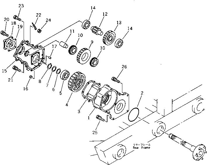 Шарикоподшипник YM172738-23530 KOMATSU