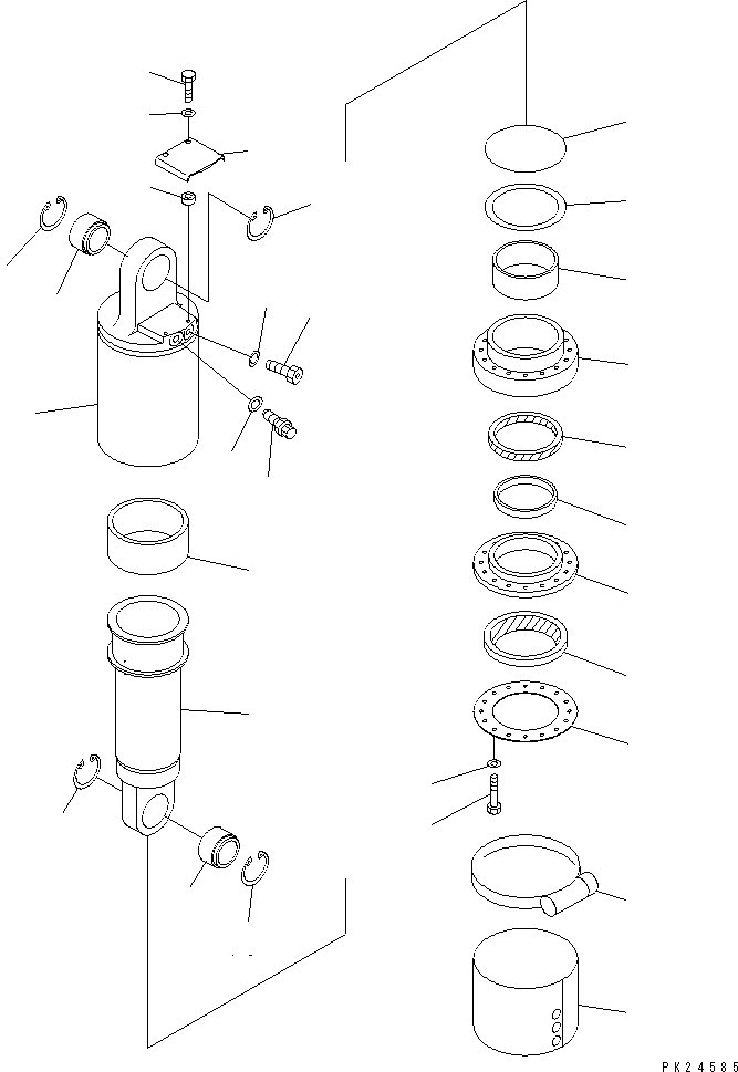 REAR SUSPENSION A. 567-50-76000 KOMATSU