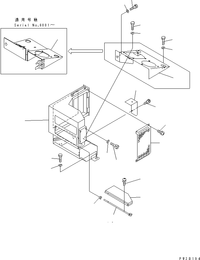 BOARD 569-54-63713 KOMATSU