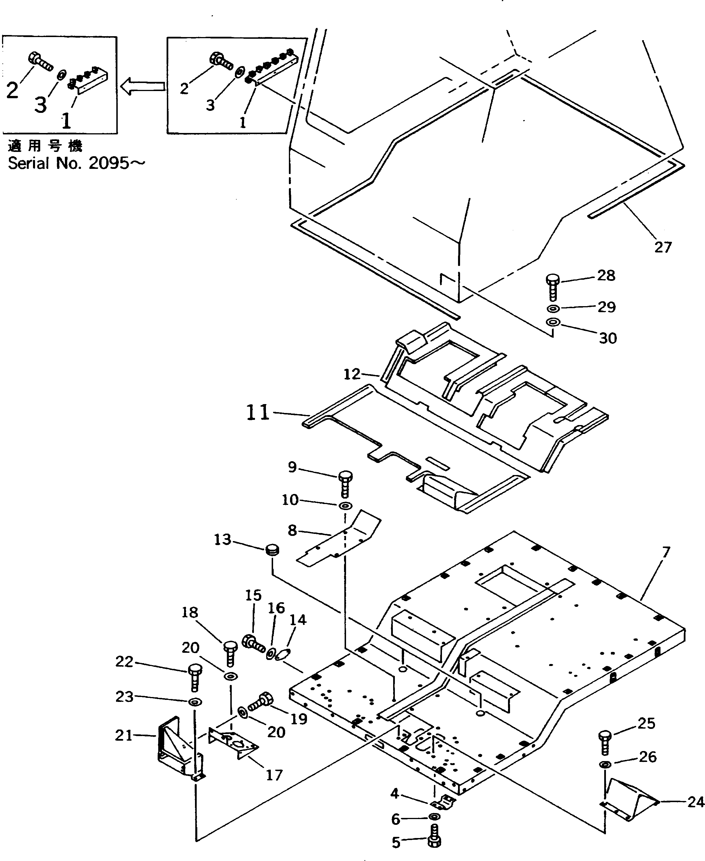 BOARD (\2\569-54-64410) KOMATSU