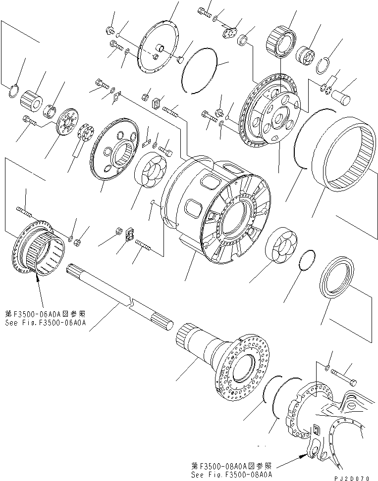 FINAL AND BRAKE A.,R.H. 561-22-X2030 KOMATSU