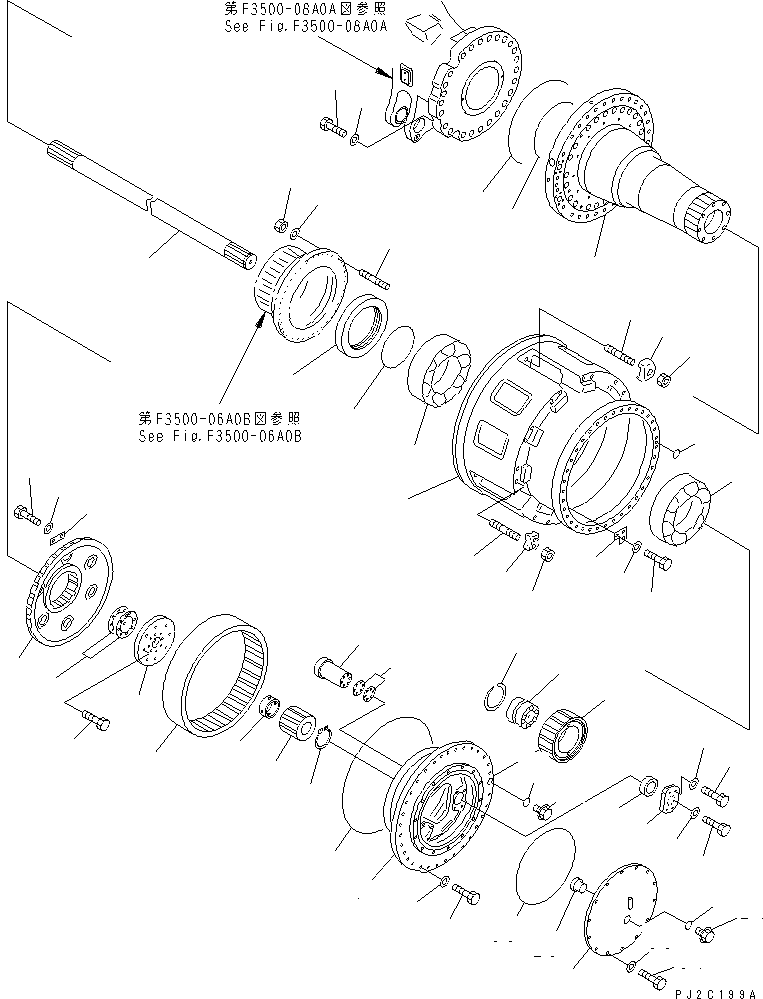 FINAL AND BRAKE A. 561-22-X2040 KOMATSU