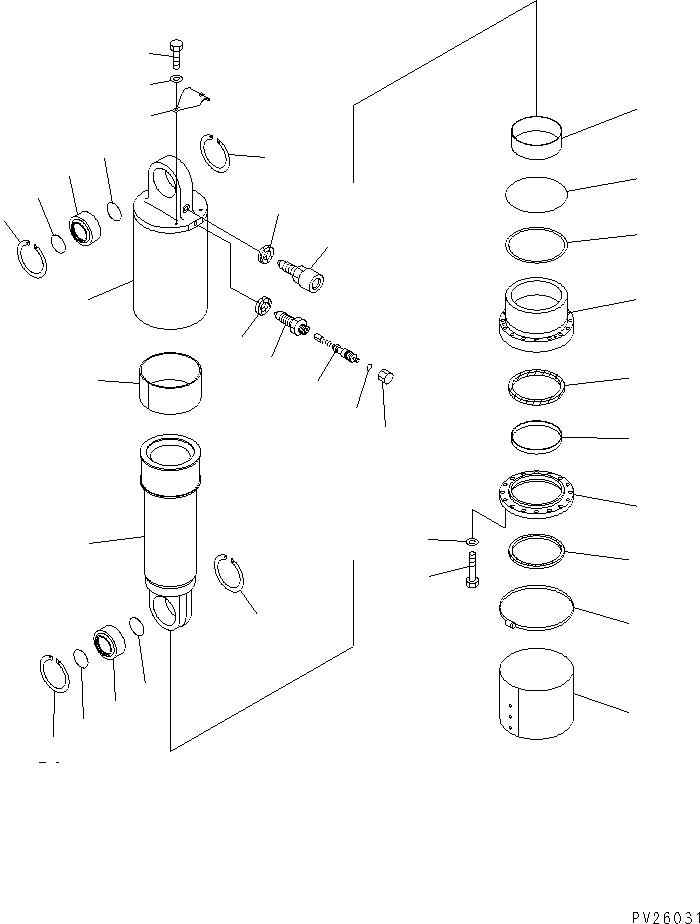 SUSPENSION ASS'Y,REAR 561-50-6B400 KOMATSU