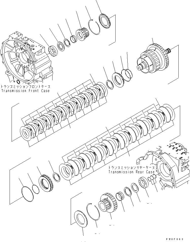 SHAFT AND CYLINDER A,LOWER 56D-15-12130 KOMATSU