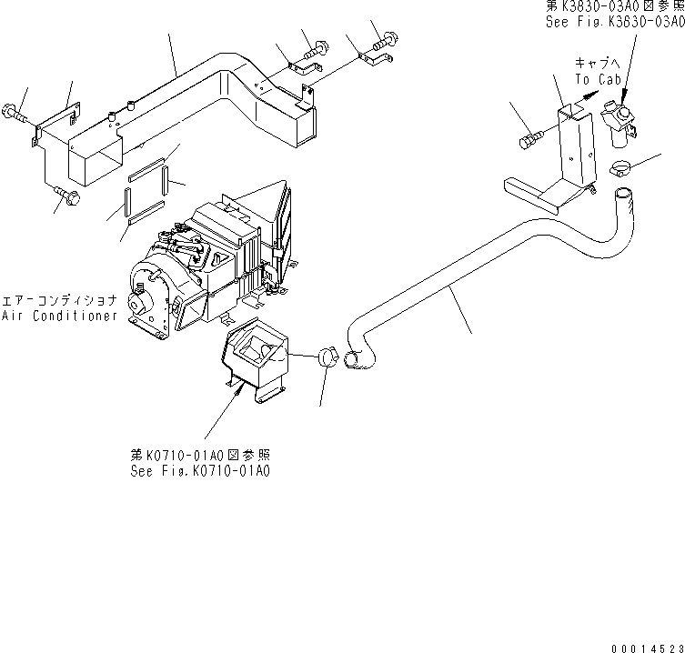 Воздуховод 56D-80-11642 KOMATSU