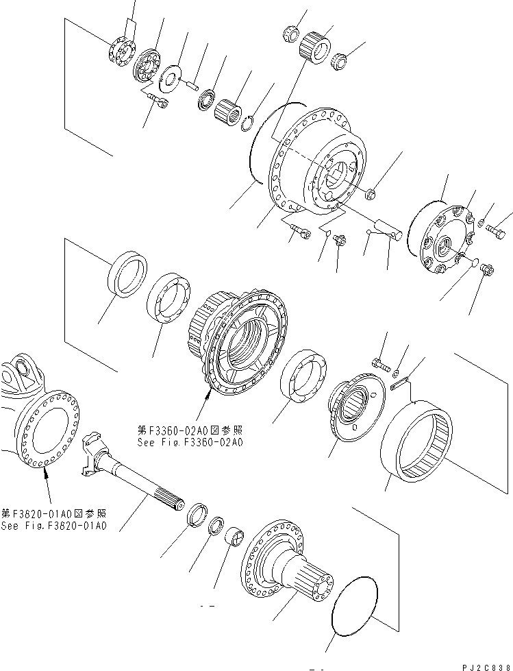 FINAL DRIVE ASS'Y,WITH BRAKE (56C-27-12002) KOMATSU