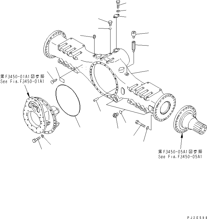.HOUSING,REAR 56B-23-13130 KOMATSU