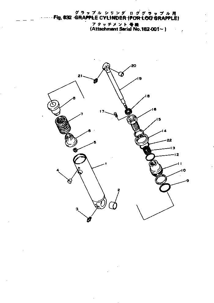 LOG GRAPPLE ASS'Y (380-889606-3) KOMATSU