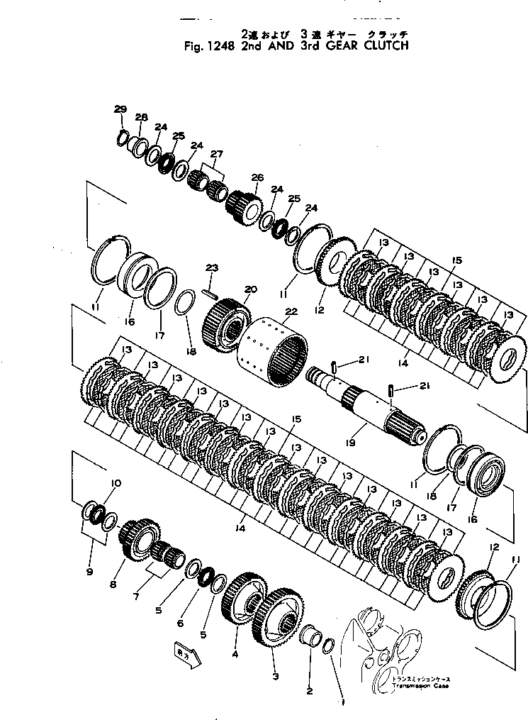 CLUTCH ASS'Y,2ND AND 3RD 381-970560-2 KOMATSU