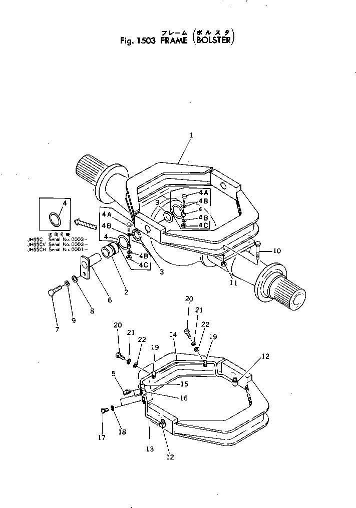 BOLSTER 381-972453-3 KOMATSU