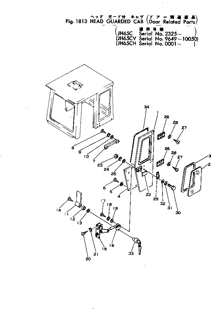 DOOR ASS'Y,L.H. 381-989657-1 KOMATSU