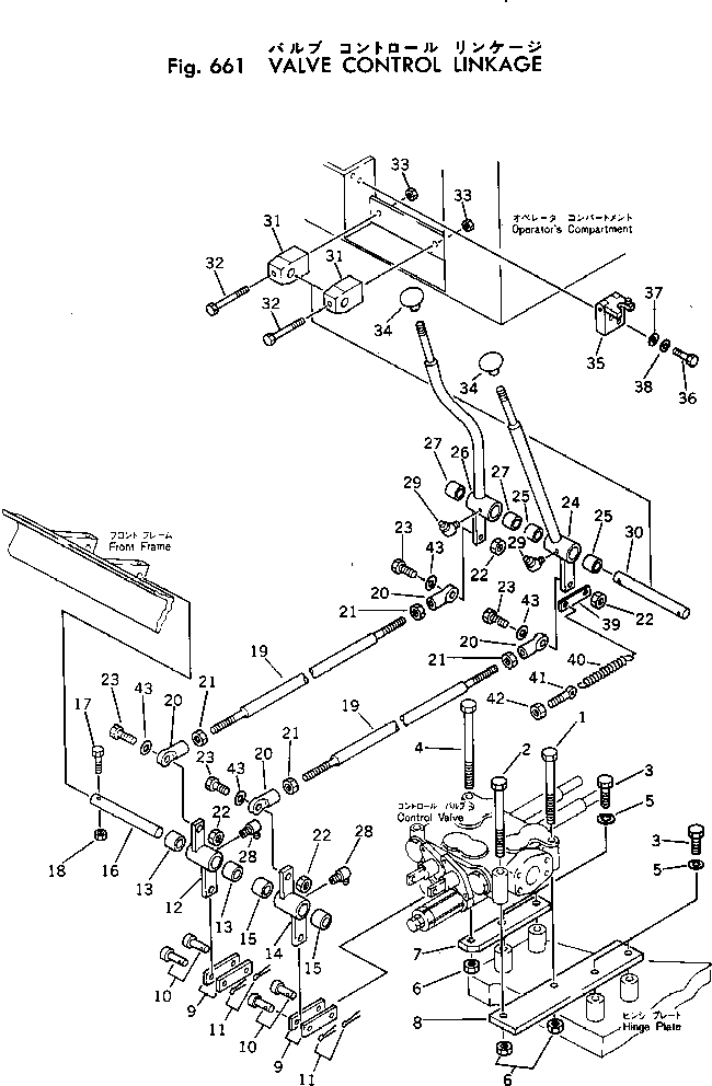 Планка 381-987412-2 KOMATSU