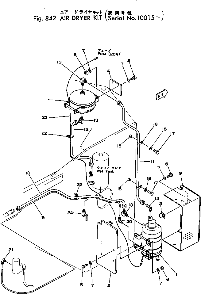 AIR DRYER KIT 385-10151531 KOMATSU