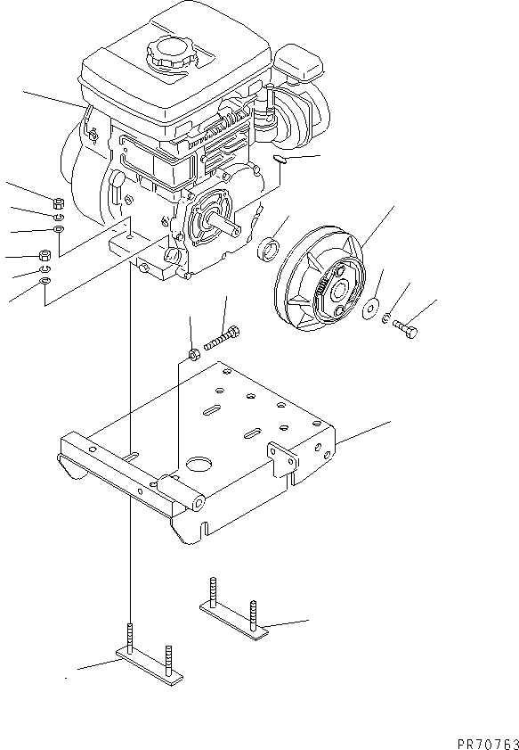 BASE,ENGINE 26991-41-400 KOMATSU