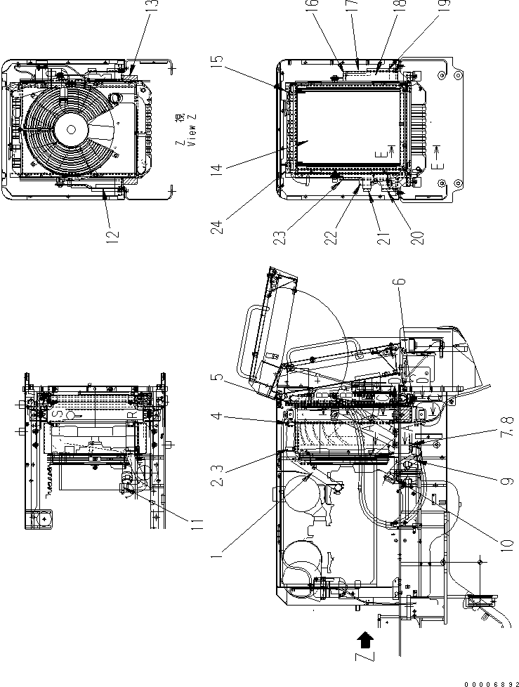 Кронштейн 417-J90-2170 KOMATSU