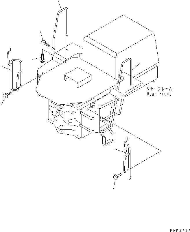 HANDRAIL,R.H. 279-54-13130 KOMATSU