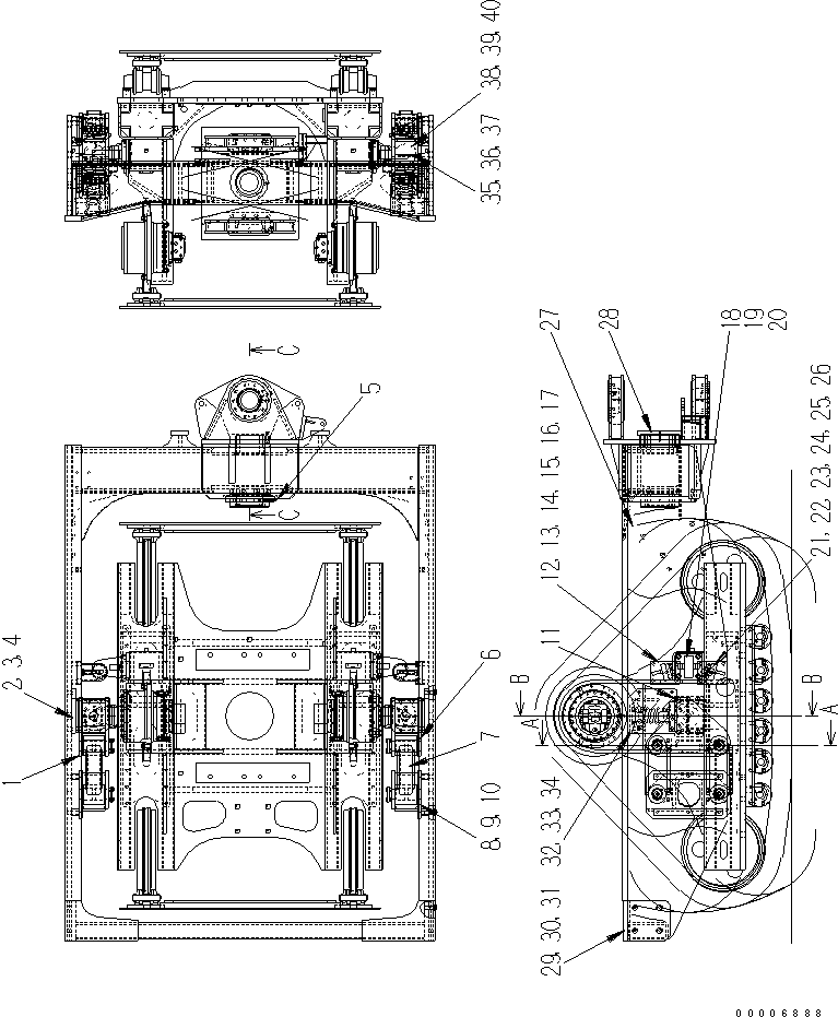 Регулировочная прокладка 417-J90-5740 KOMATSU