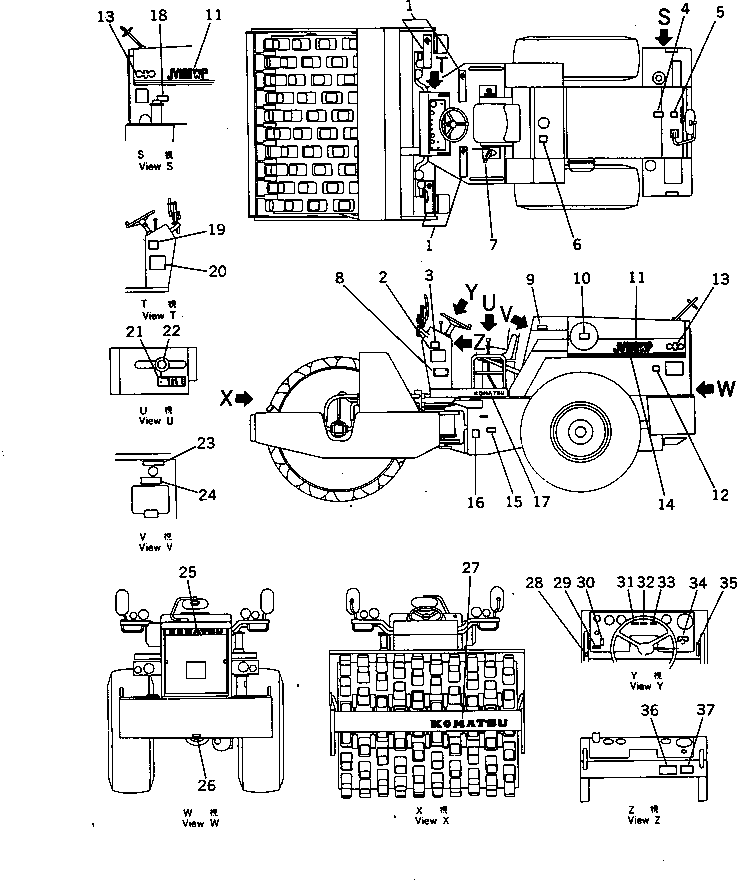 PLATE,VIBRATION LEVER 273-53-31160 KOMATSU