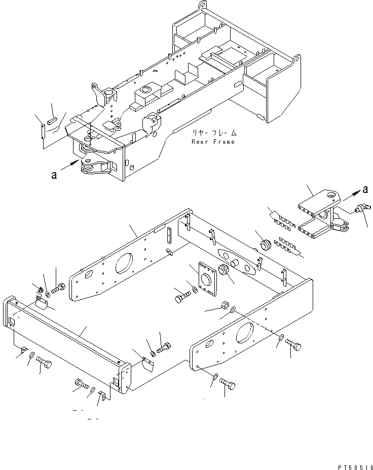 Крышка правая 273-870-6541 KOMATSU