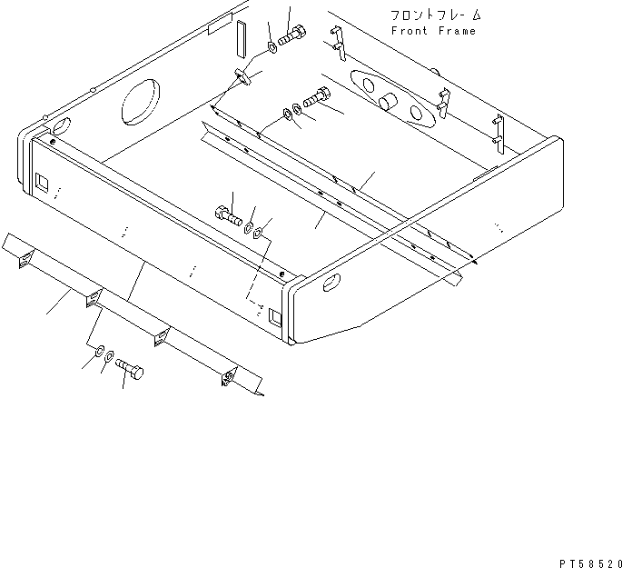 SCRAPER,FRONT 273-870-6531 KOMATSU