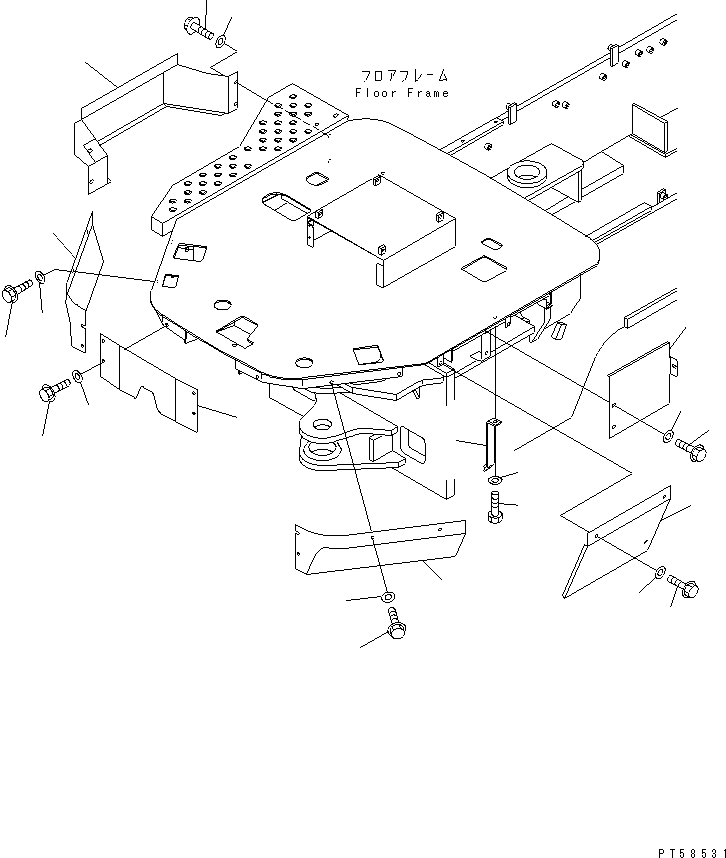Крышка левая 273-870-7440 KOMATSU