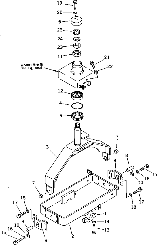 FRAME,REAR WHEEL 266-70-65200 KOMATSU