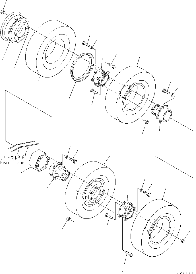 Колесо (\2\258-70-51110) KOMATSU