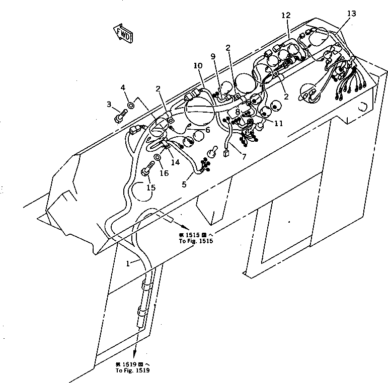 Жгут проводов 278-06-11540 KOMATSU