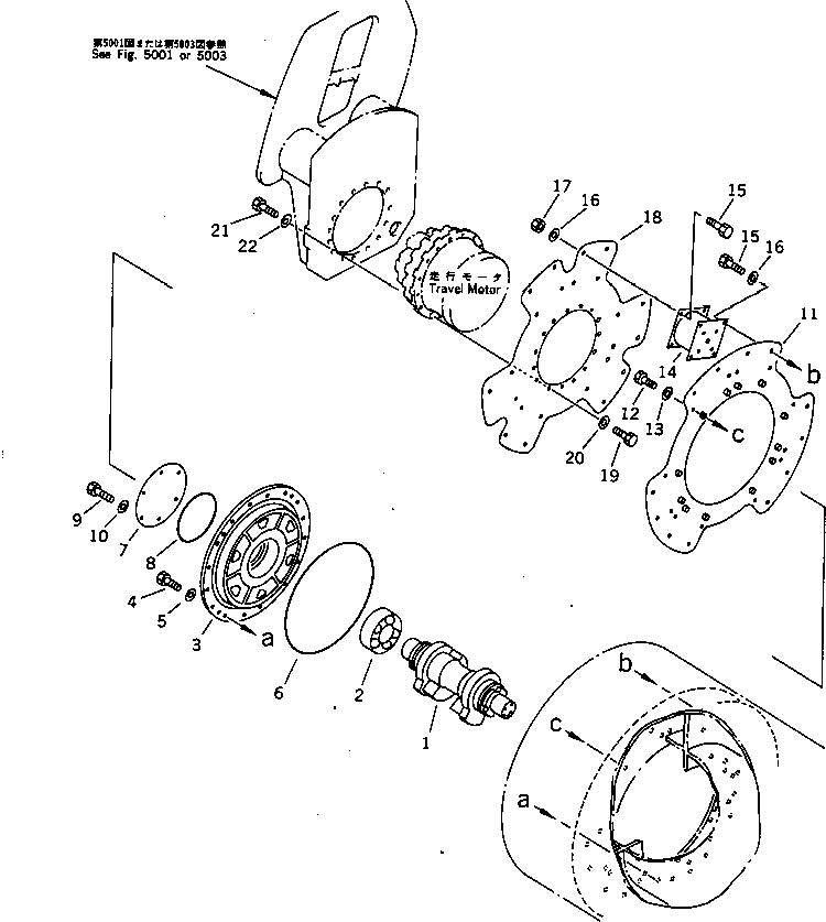 ROLLER ASS'Y,FRONT AND REAR (278-70-10000) KOMATSU