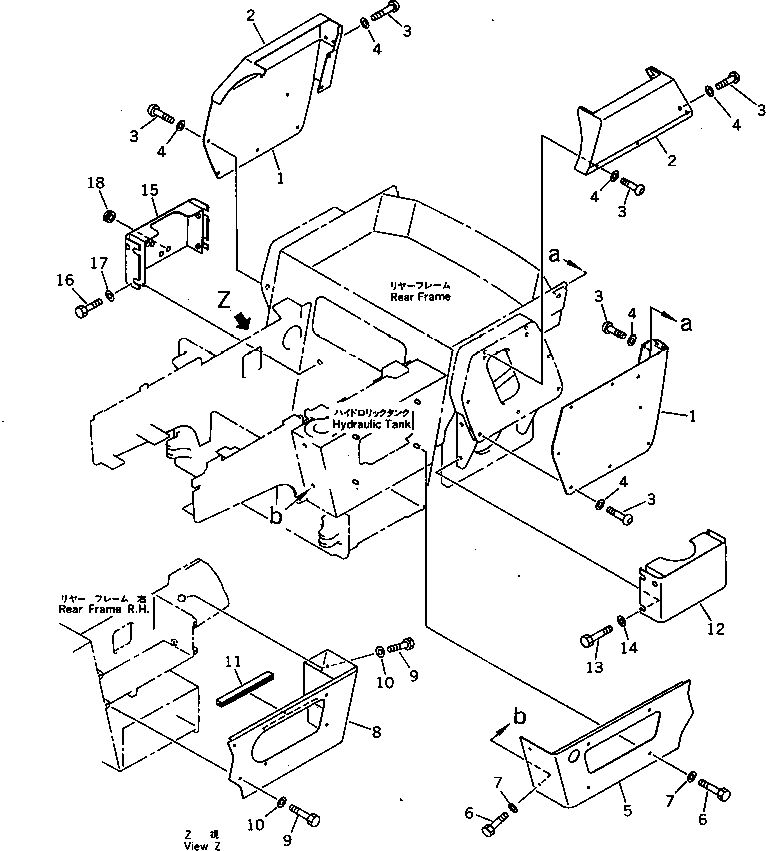 Крышка правая 278-54-11380 KOMATSU