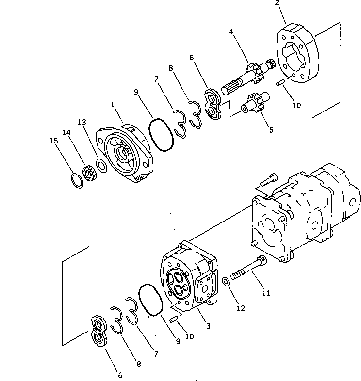 PUMP ASS'Y,VIBRATION¤ (SAR(2)32) 705-22-30020 KOMATSU