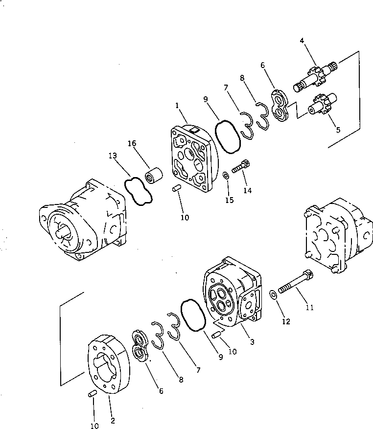 PUMP ASS'Y,VIBRATION¤ (SAR(2)32) 705-12-30330 KOMATSU