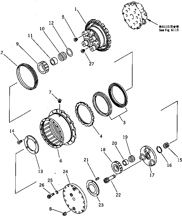 Ведущая шестерня KB20941-61329 KOMATSU