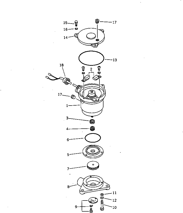 MOTOR,ELECTRIC 278-80-13110 KOMATSU