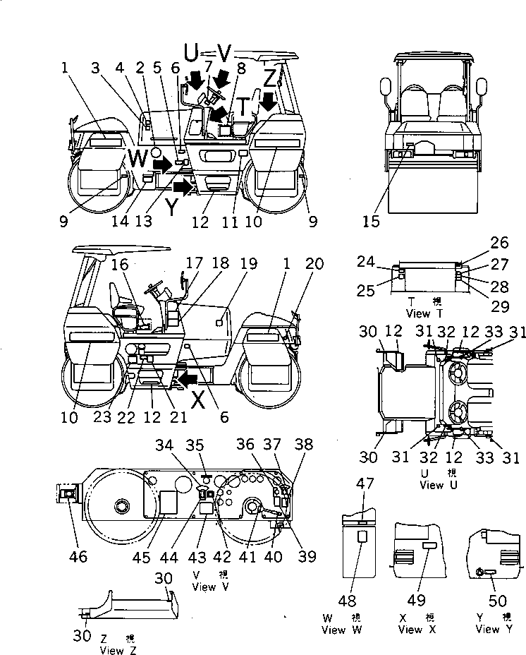 Табличка безопасности 274-53-11210 KOMATSU