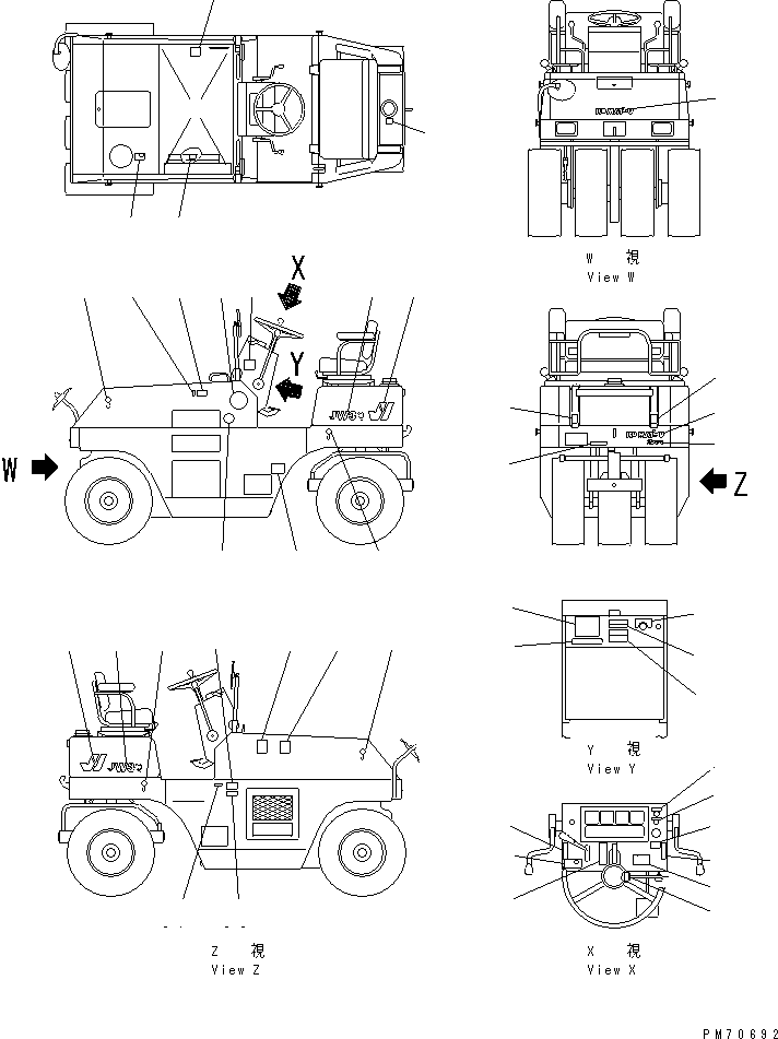 PLATE¤ OPERATING,SPLINKLER STOP 257-06-92032 KOMATSU