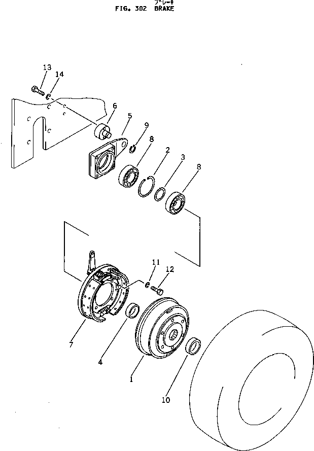 DRUM,BRAKE 257-40-21440 KOMATSU