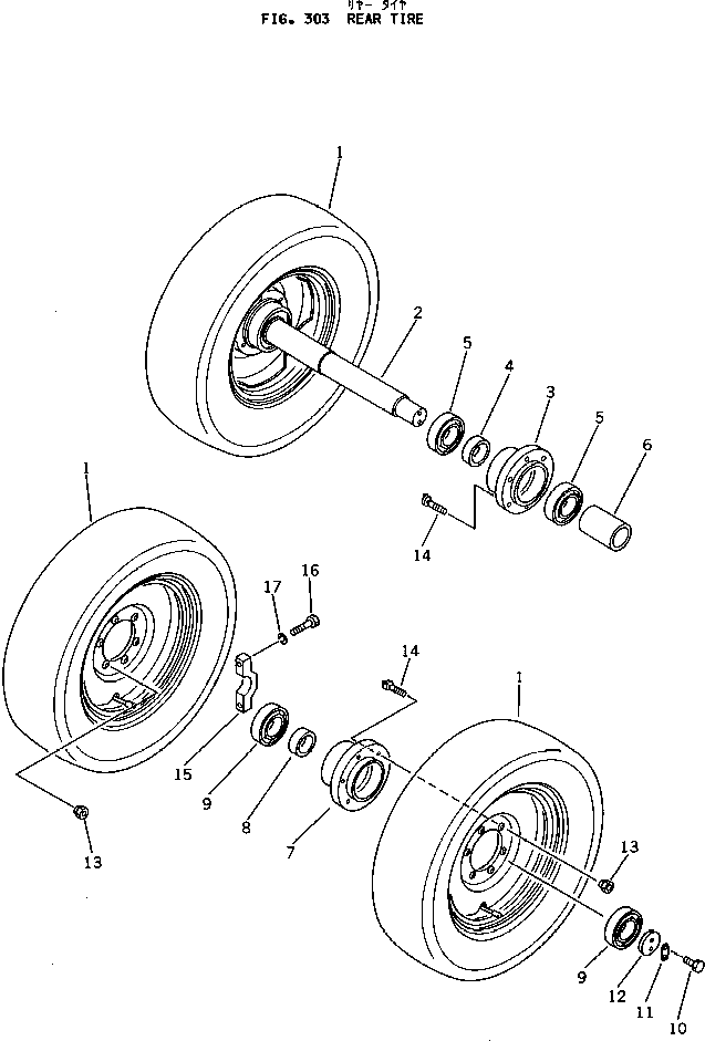 AXLE 257-70-21410 KOMATSU