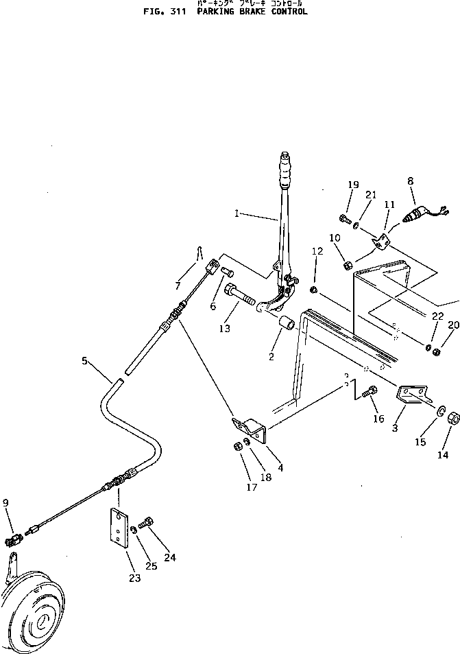 WIRE,BRAKE 257-70-23360 KOMATSU