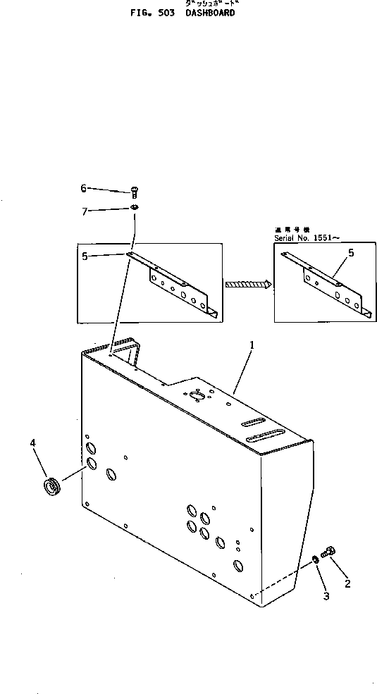 DASHBOARD 257-10-26100 KOMATSU