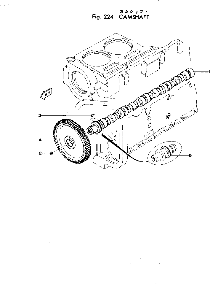 CAMSHAFT ASS'Y 6670-41-1020 KOMATSU