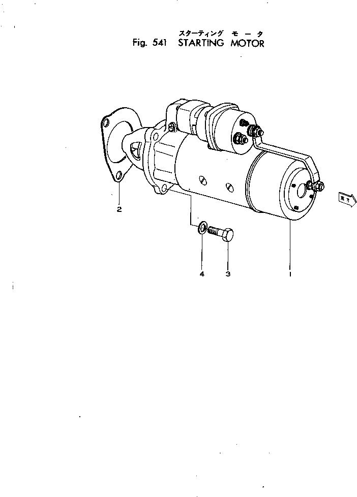 STARTING MOTOR ASS'Y,(NIKKO DENKI)(SEE FIG.552) (6610-82-2110) KOMATSU
