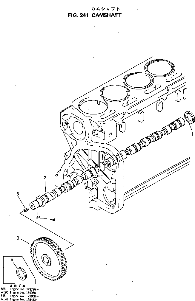 CAMSHAFT ASS'Y 6711-41-1010 KOMATSU