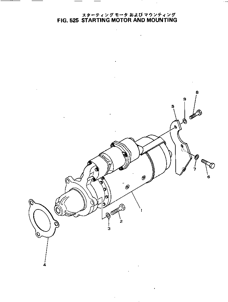 STARTING MOTOR A. (600-813-2890) KOMATSU
