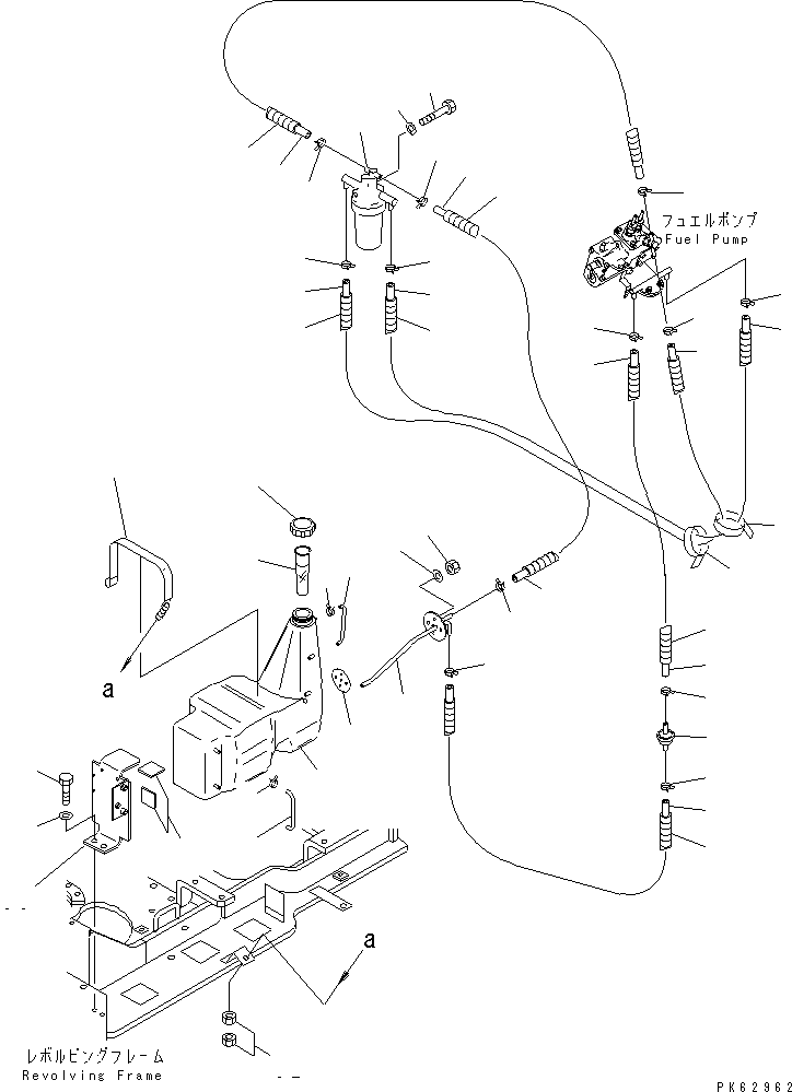 FILTER,FUEL YM19632-55620 KOMATSU
