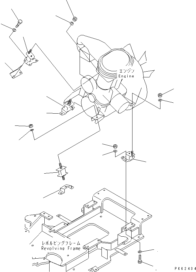 RUBBER,MOUNTING HD5022375001 KOMATSU